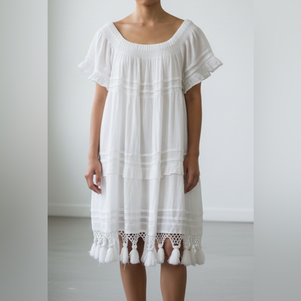 Women's Boutique Pom Pom Dress - Small